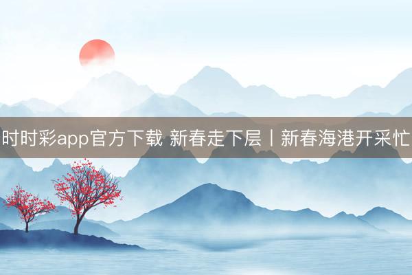 時(shí)時(shí)彩app官方下載 新春走下層丨新春海港開采忙