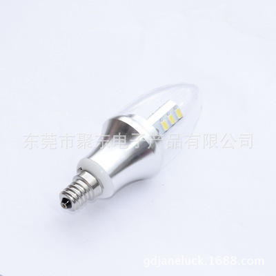 【LED蠟燭燈 水晶燈 360度發(fā)光 5W E12 尖泡 廠家直銷】價(jià)格,廠家,圖片,LED蠟燭燈,東莞市聚東電子產(chǎn)品-