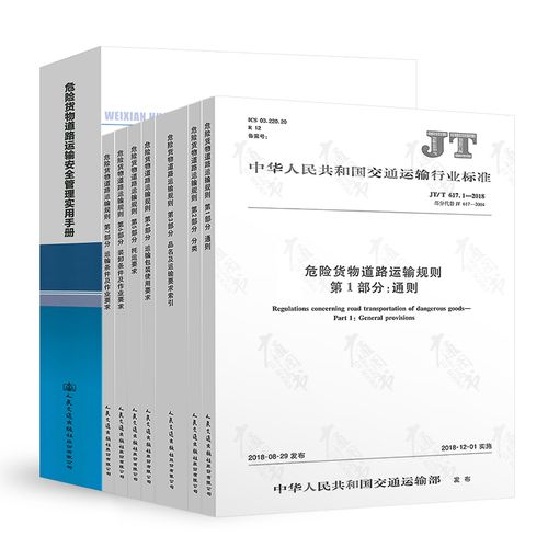 正版現貨 危險貨物道路運輸安全管理實用手冊   jt/t 617.