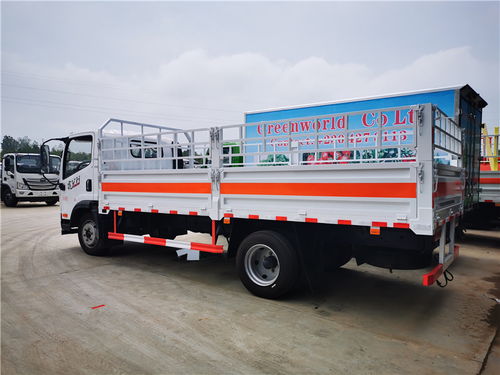 【國六福田倉欄式危險品氣瓶運輸車銷售點危運車現車價格】- 